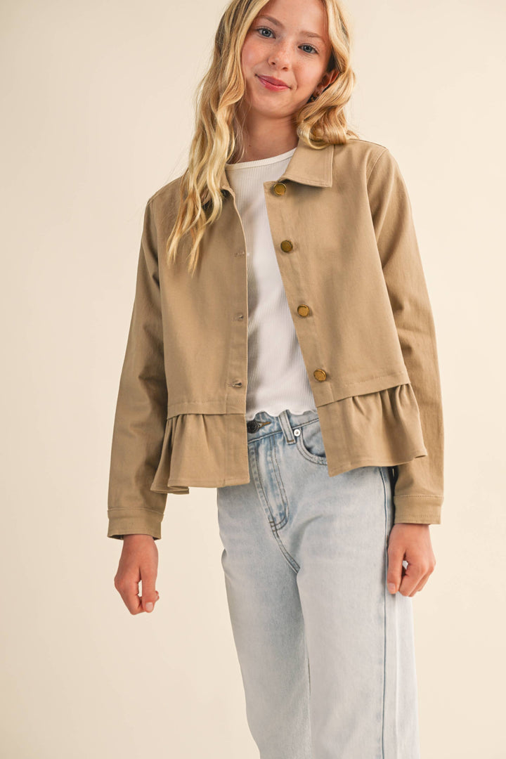 Heart And Arrow Cropped Field Jacket