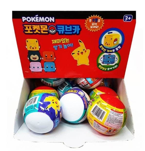 Pokémon Cube Pull-back Car – Random Blind Capsule Toy