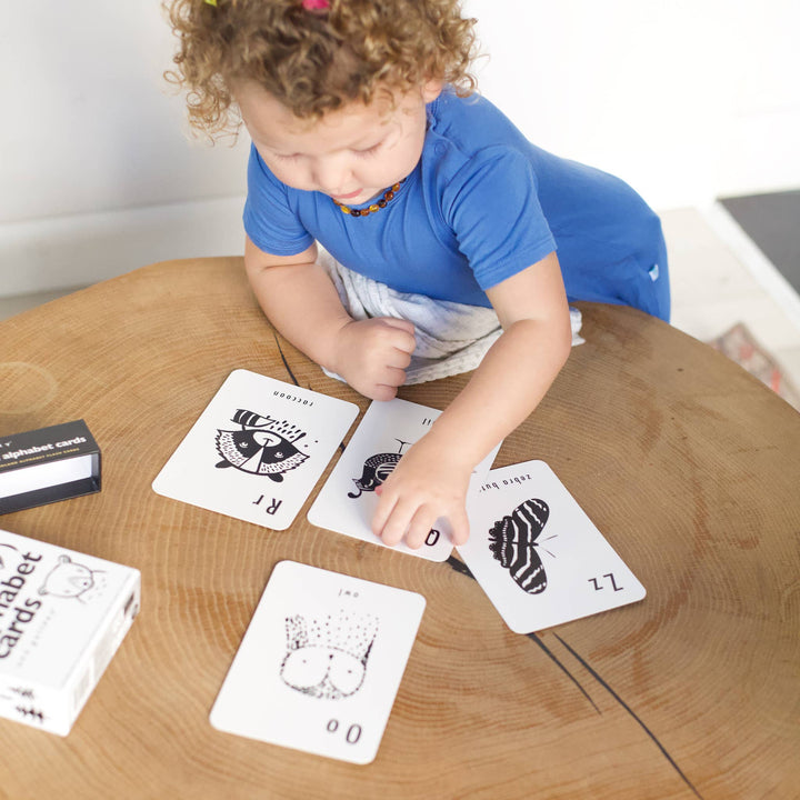 Wee Gallery Woodland Alphabet Cards - ABC Learning Preschool Flash Cards
