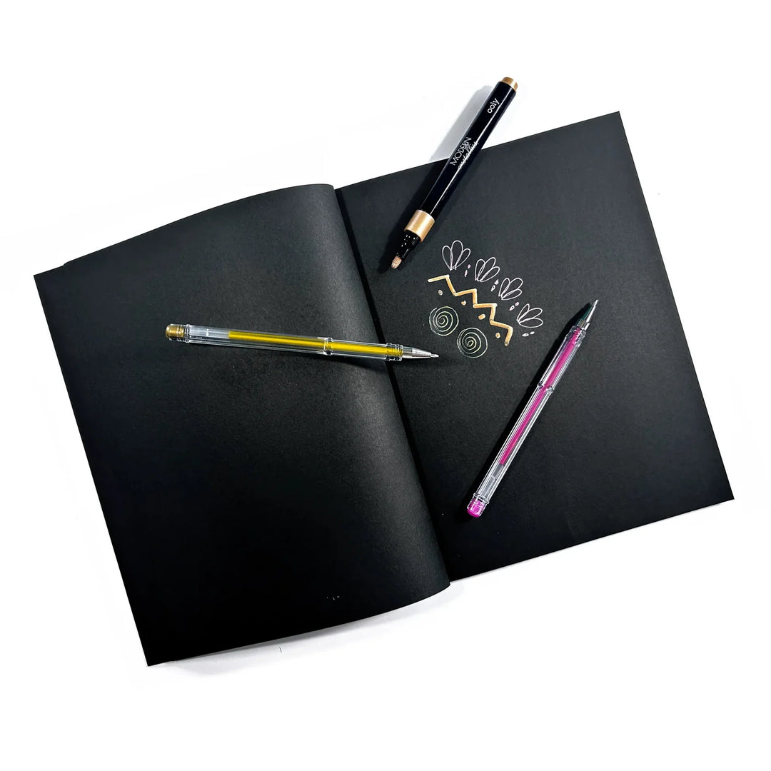 Ooly Modern Metallics DIY Sketchbook Kit - 13 PC Set