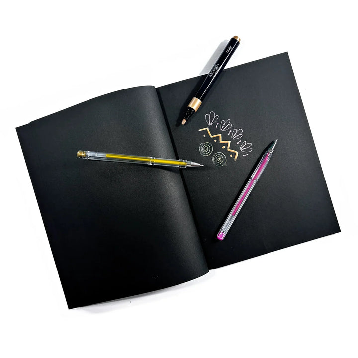 Ooly Modern Metallics DIY Sketchbook Kit - 13 PC Set