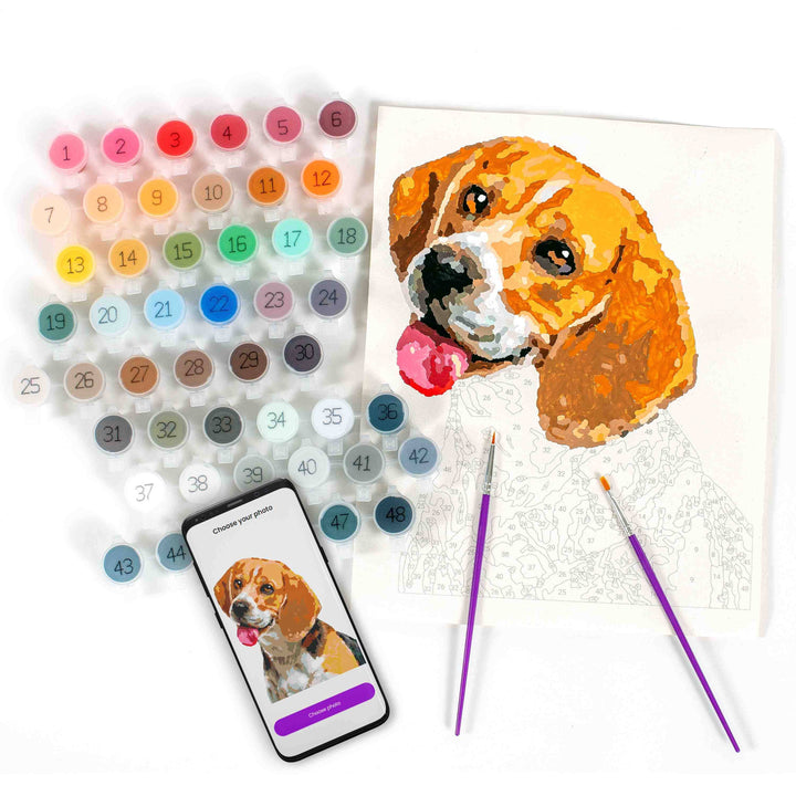 Paintable Pictures Paint your Photo by Number - Pets Edition