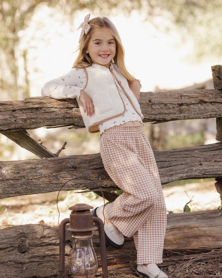 Rylee + Cru Sherpa Vest - Natural