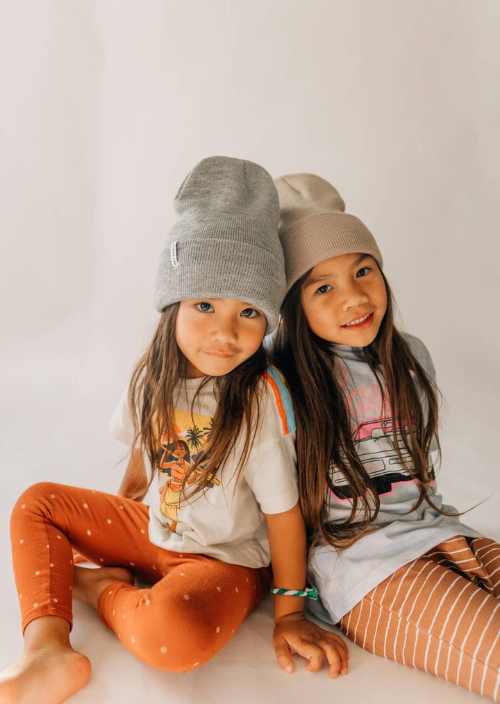 Hey August Knit Cuff Beanie - Glacier