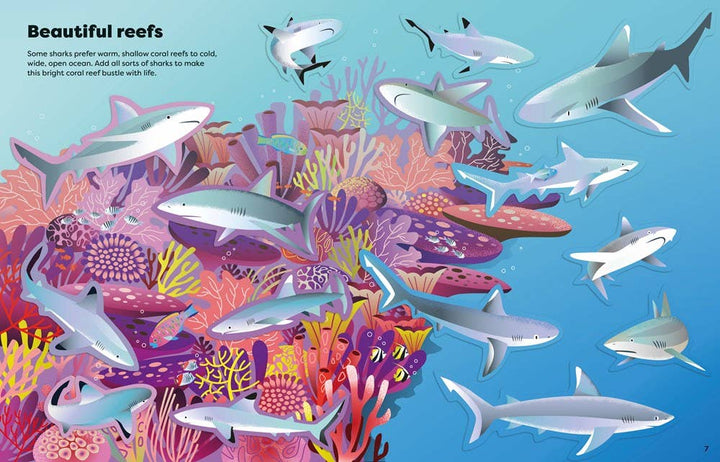 Usborne Big Sticker Book of Sharks