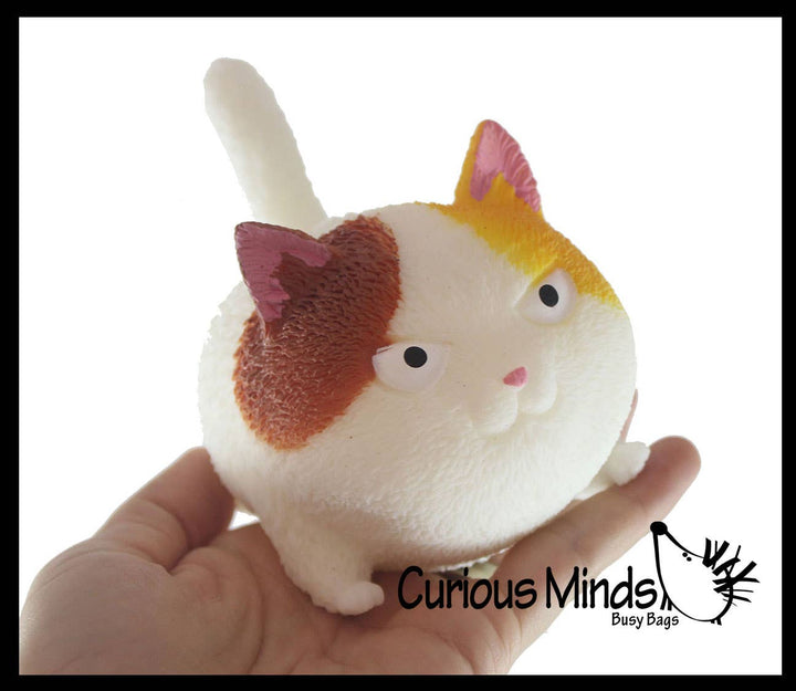 Angry Cat Soft Fluff Doh Squeeze Stress Balls  -