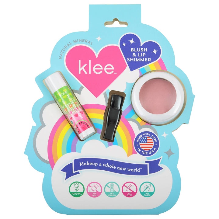 Klee Kids Cotton Candy Whisper - Blush and Lip Shimmer Set