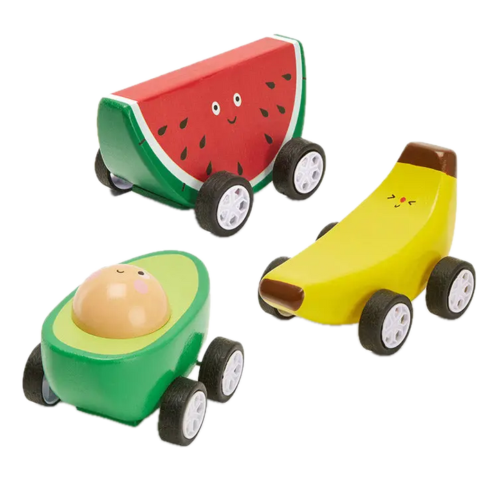 Kikkerland Fruit-Fun Pullback Car