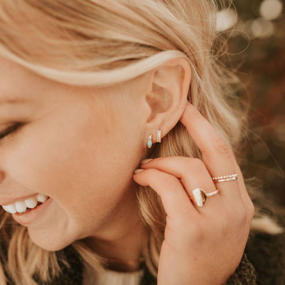 Mauve Jewelry Co Ivy Diamond Hoops