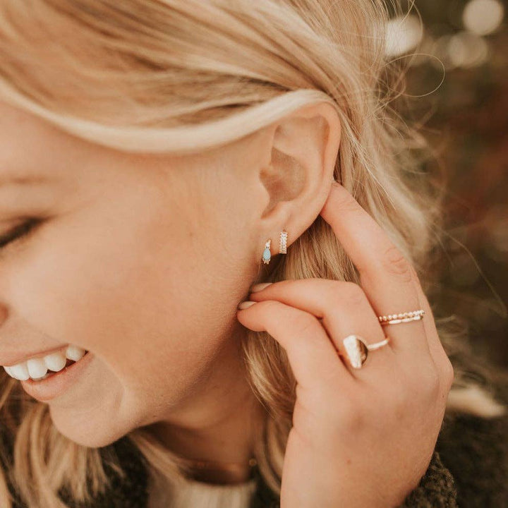 Mauve Jewelry Co Ivy Diamond Hoops