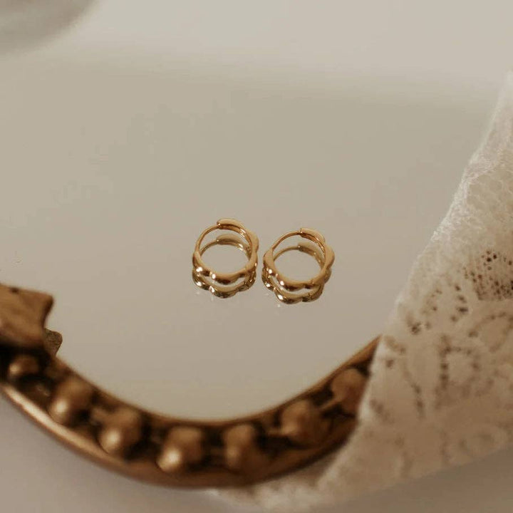Mauve Jewelry Co. Lola Floral Hoops