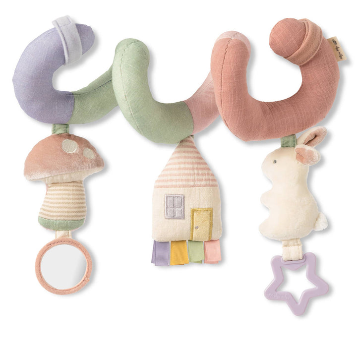 Itzy Ritzy Bitzy Bespoke Itzy Bitzy Spiral Car Seat Activity Toy - Rainbow