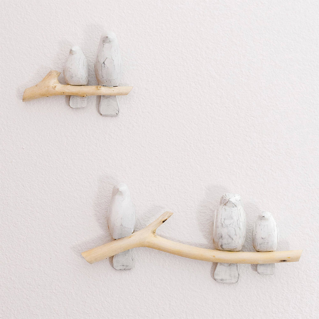 Crane Baby Perch Wall Décor - 2-Pc.