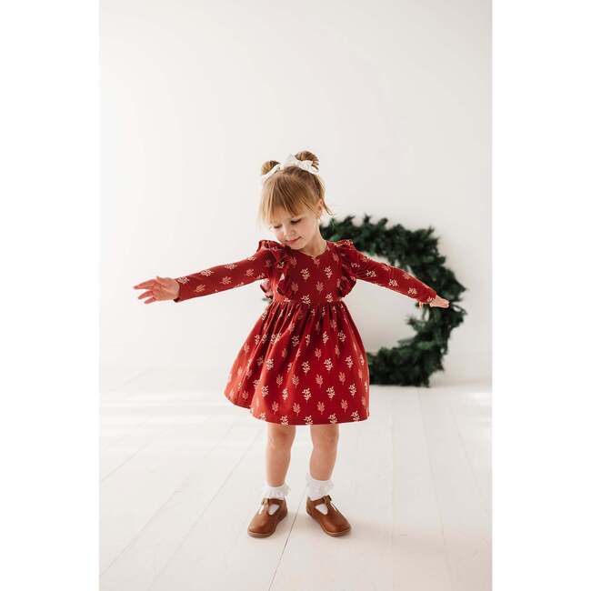 Babysprouts Long Sleeve Ruffle Dress - Holly