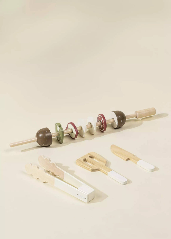 Coco Village Wooden Barbecue Playset and Accessories