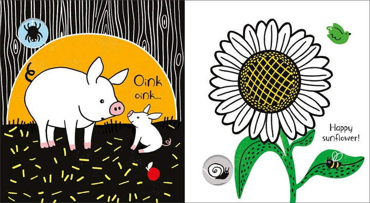 Usborne Baby's Black And White Books Farm