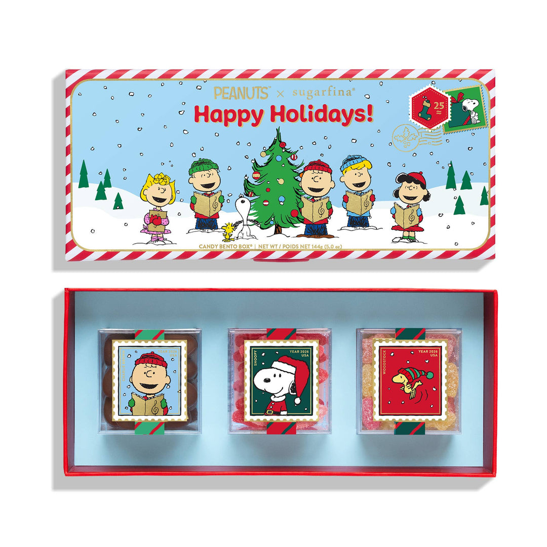 Sugarfina Peanuts Holiday Bento Box - 3pc