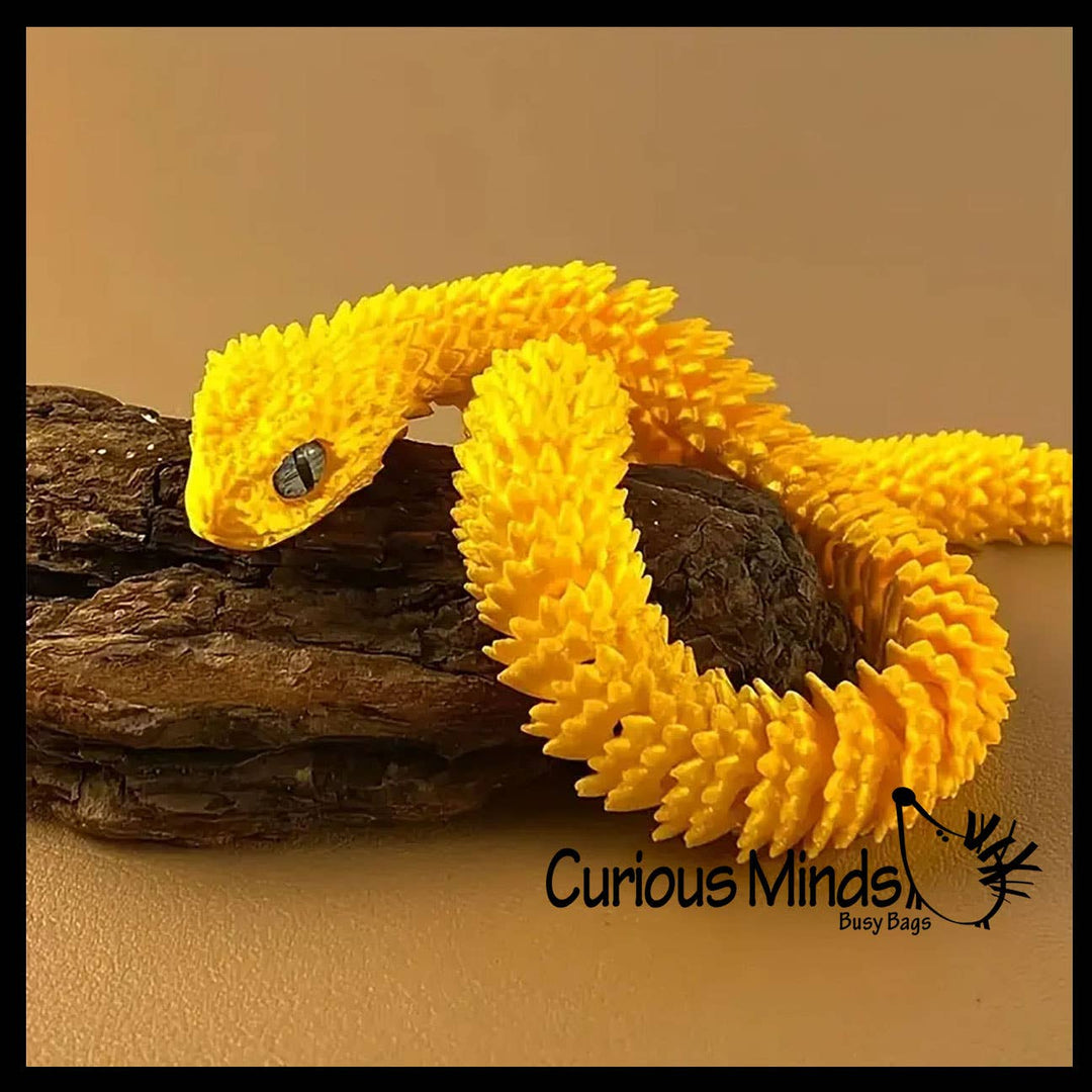 Curious Minds Toys 3D Printed Large 12" Snake Wiggle Articulated Jointed Motion
