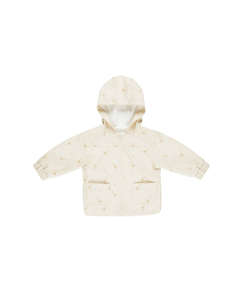 Quincy Mae Rain Coat - Geese