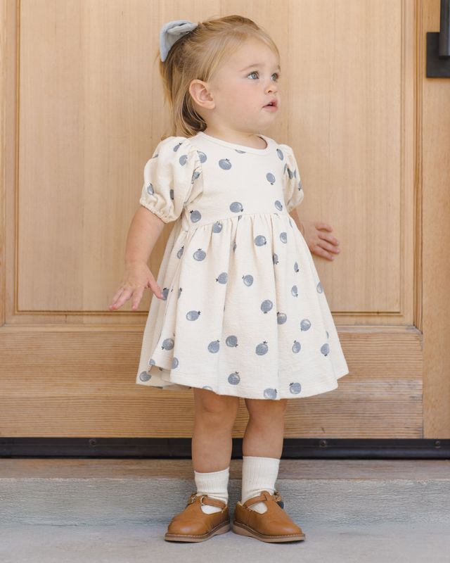 Quincy Mae Darla Dress - Blueberries