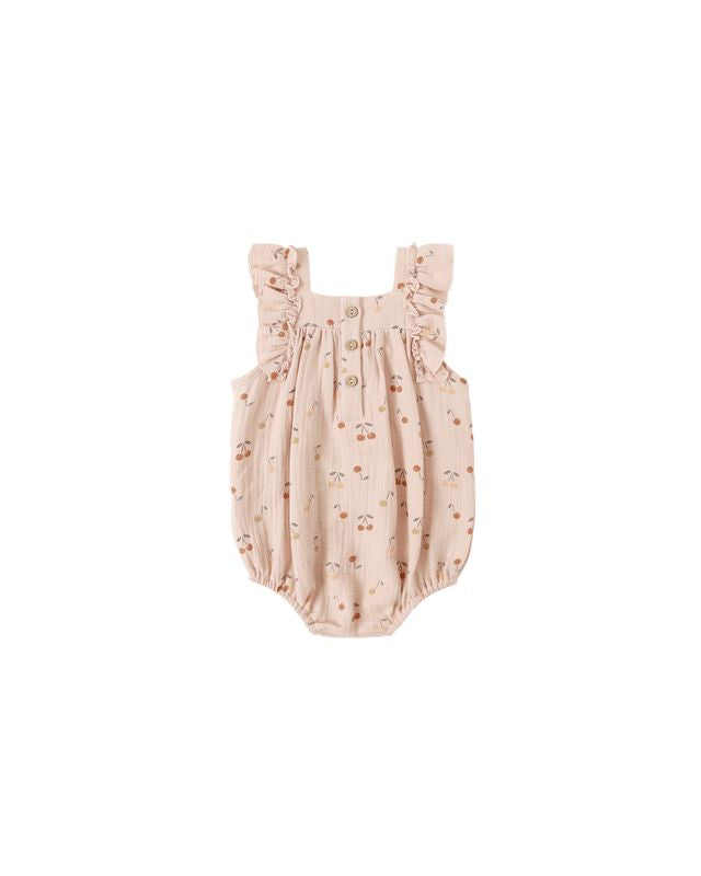 Quincy Mae Maya Romper - Cherries