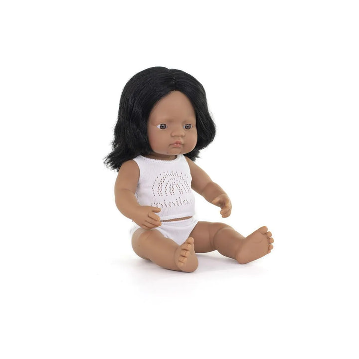 Miniland Dark Haired Doll