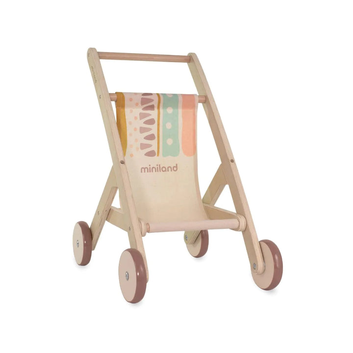 Miniland Wooden Doll Stroller