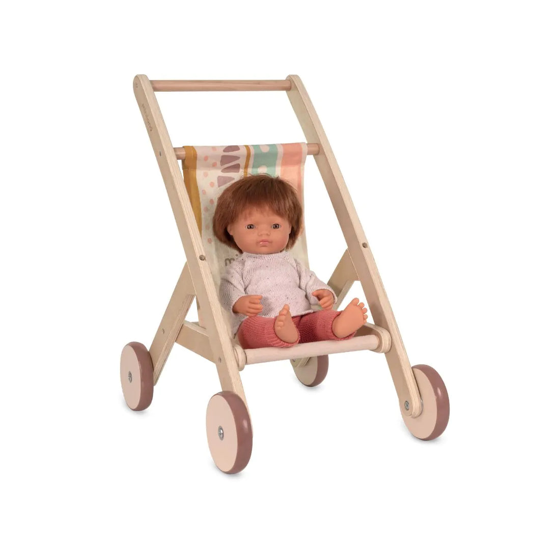 Miniland Wooden Doll Stroller