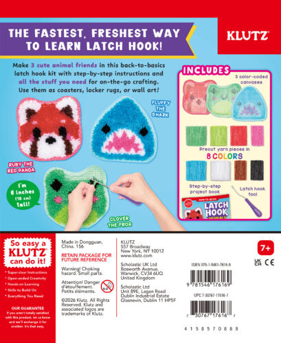 Klutz Latch Hook Animals