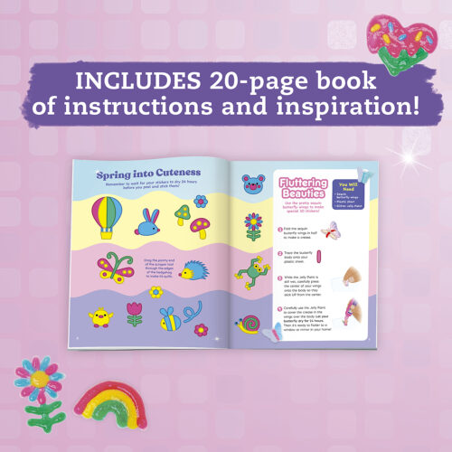 Klutz Paint & Peel Jelly Stickers – Bastelset Für 60 Sticker, Mit Glitzersteinen & Wackelaugen