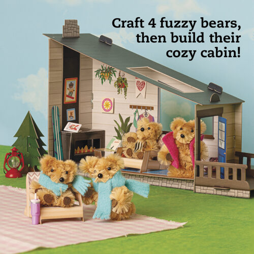 Klutz DIY Miniature Cozy Bear Cabin