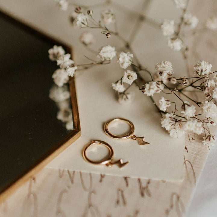 Mauve Jewelry Co. Lightning Hoops