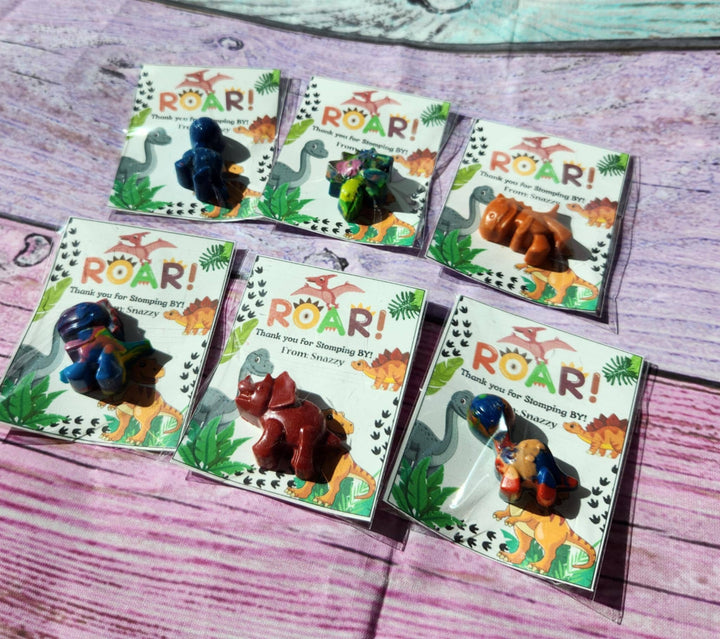Snazzy Crayons - Dinosaur Mini Party Favors Dinosaur Crayons