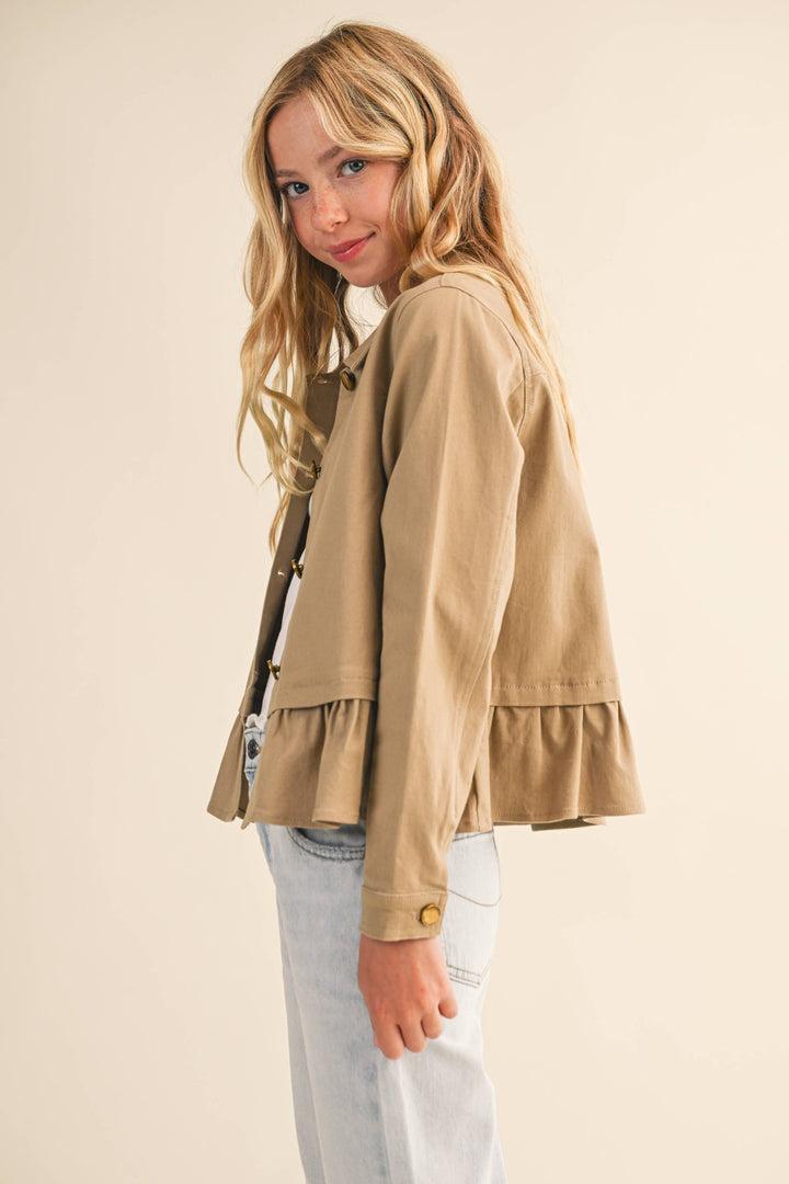Heart And Arrow Cropped Field Jacket