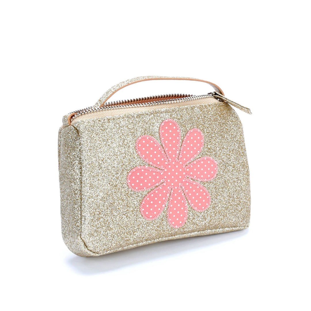 Peppercorn Kids  Daisy Patch Gold Glitter Purse