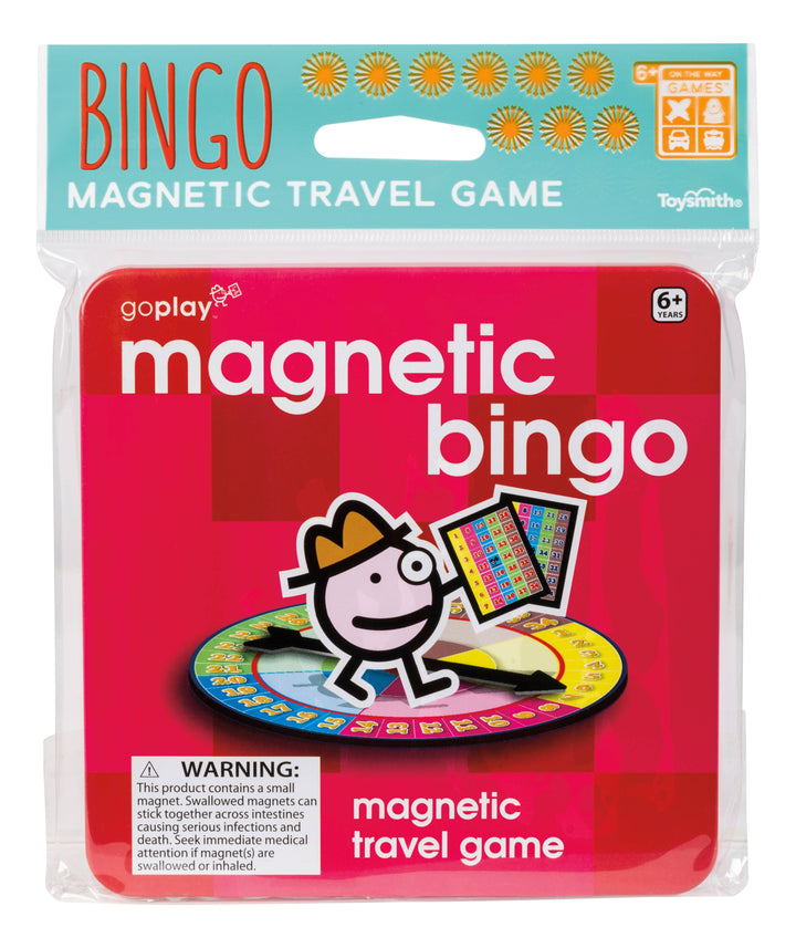 Toysmith Magnetic Travel Games, Assortment of 6 Games, 24/Display