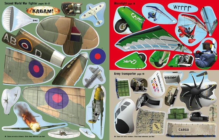 Usborne Build Your Own Planes Sticker Book