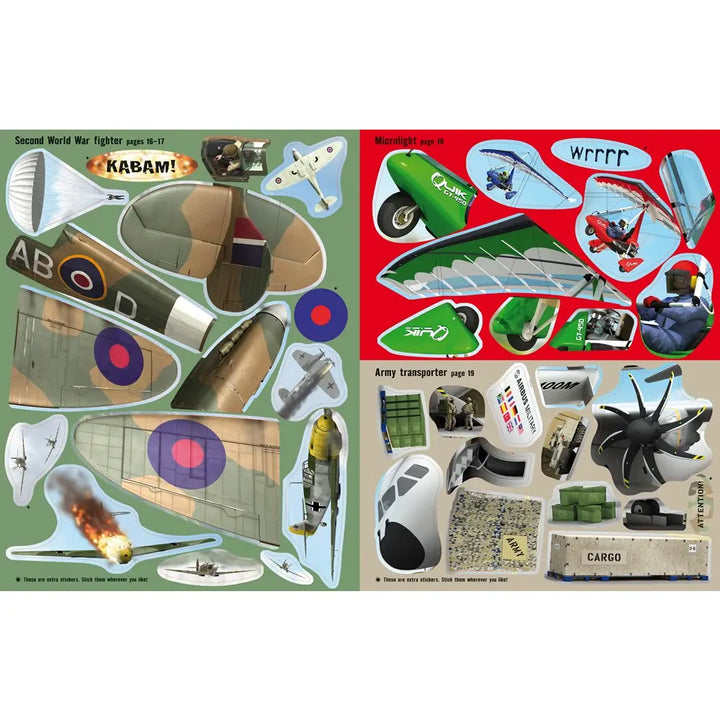 Usborne Build Your Own Planes Sticker Book