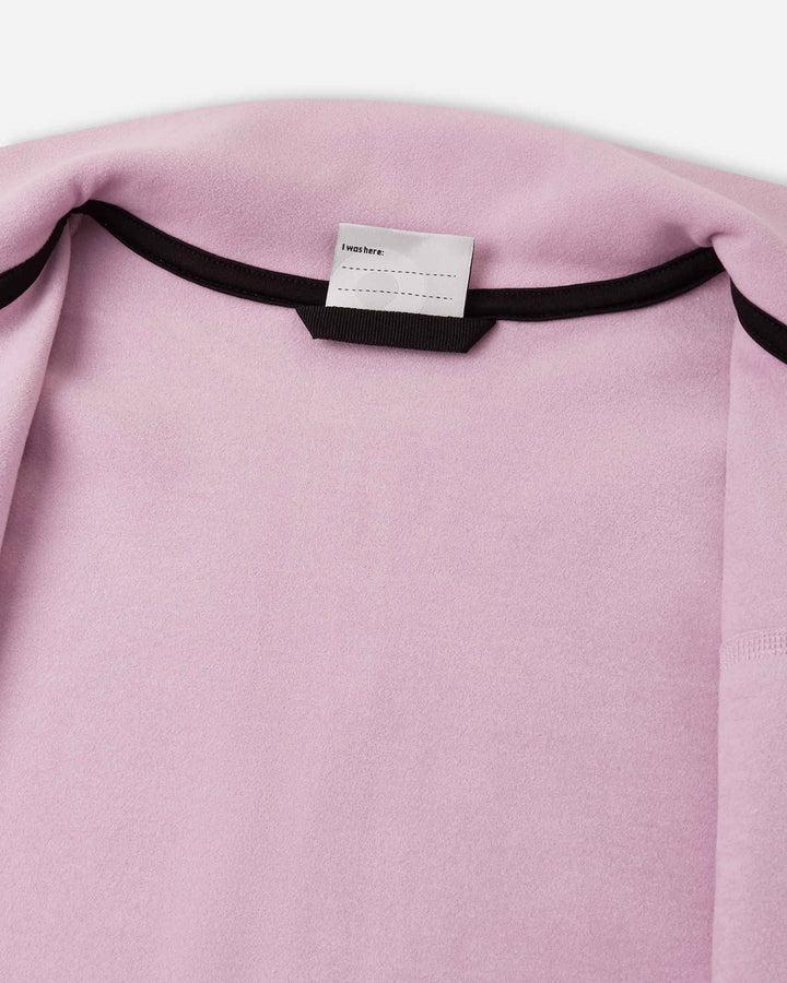 Reima Iisisti Soft Jersey Full Zip Sweater - Grey Pink
