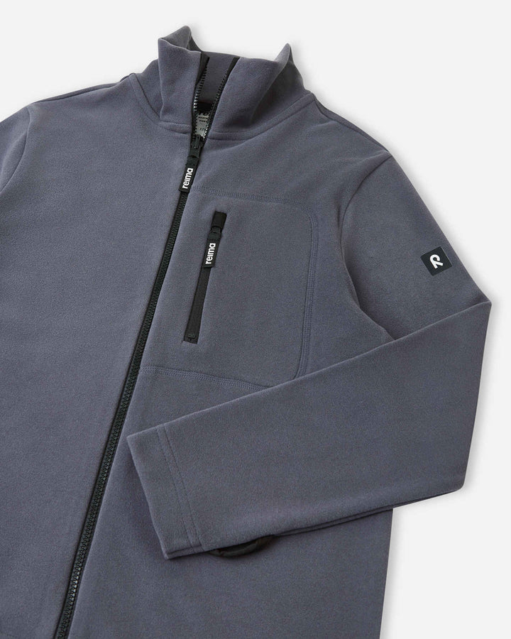 Reima Iisisti Soft Jersey Full Zip Sweater - Soft Black