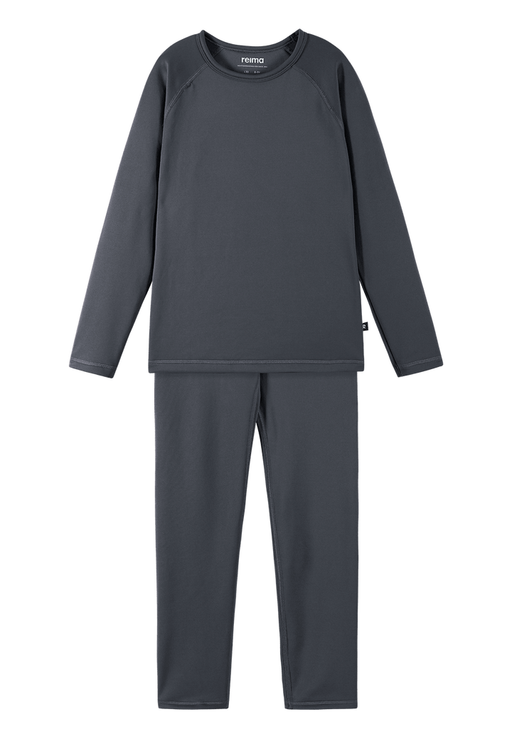 Reima Lampo Base Layer Set - Soft Black