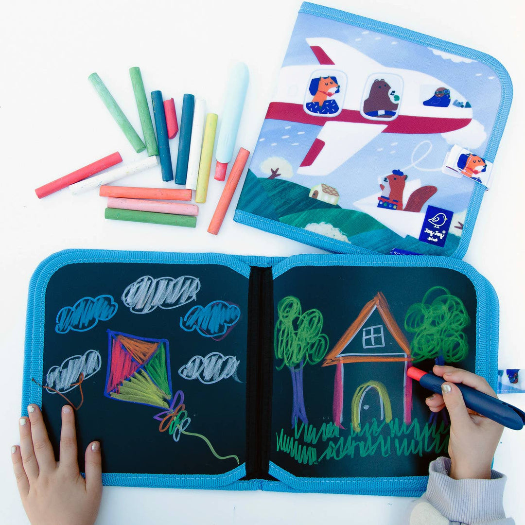Jaq Jaq Bird Airplanes Activity Wipe Dry Book