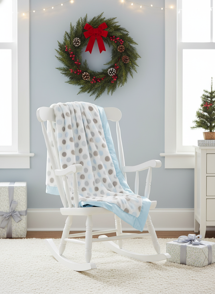 Little Giraffe Lux Dot Baby Boy & Toddler Blanket