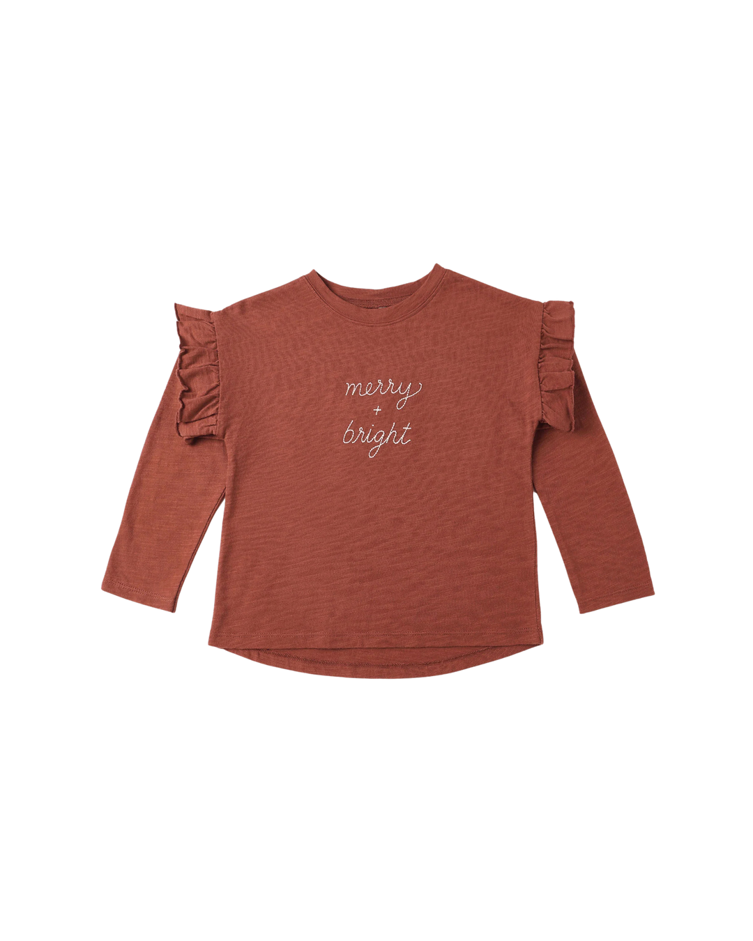 Rylee + Cru Ruffle Long Sleeve Tee - Merry + Bright