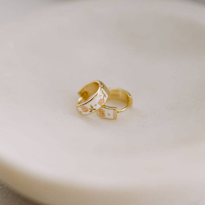 Mauve Jewelry Co Eloise Tea Cup Hoops