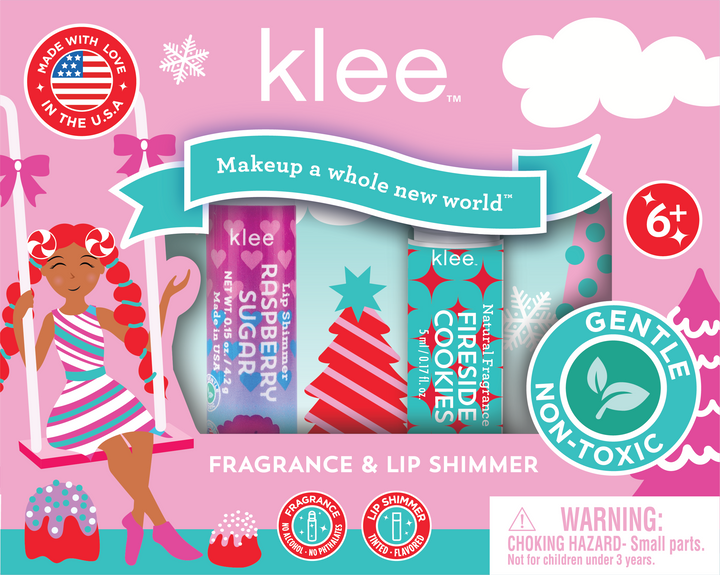 Klee Kids Bonfire Candy - Natural Fragrance Lip Shimmer Set
