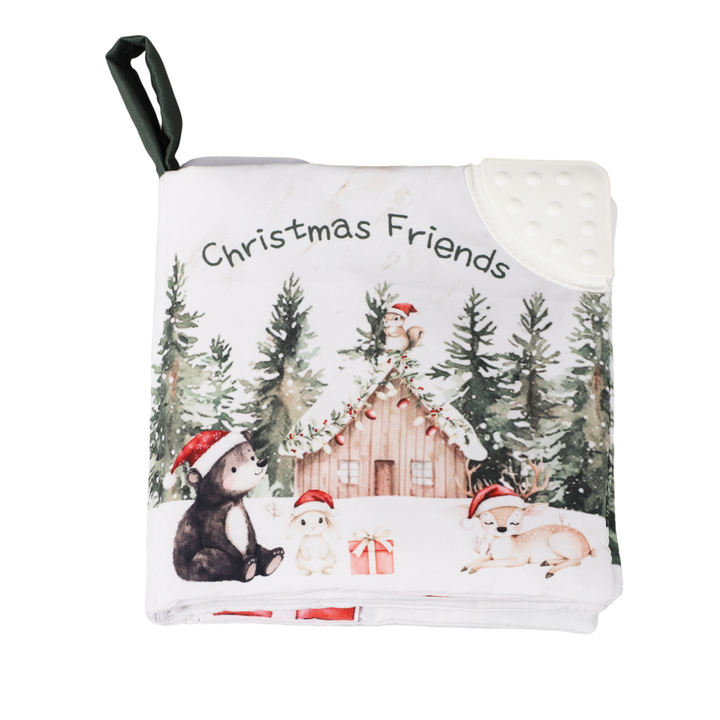Ali + Oli Christmas Friends – 10-Page Crinkle Cloth Book for Babies