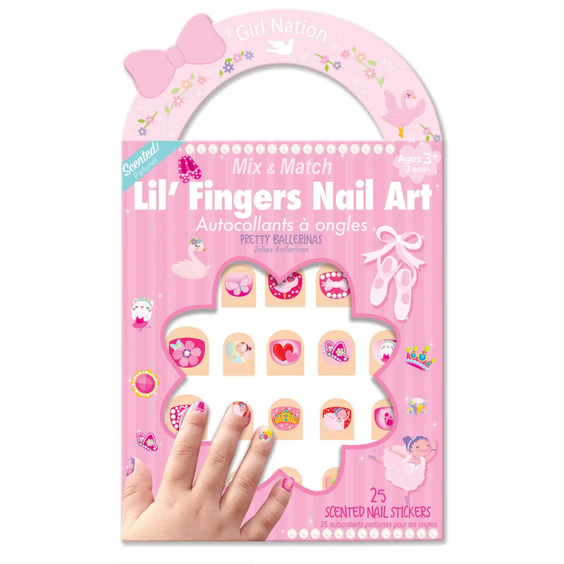 Girl Nation Lil' Fingers Nail Art - Pretty Ballerinas