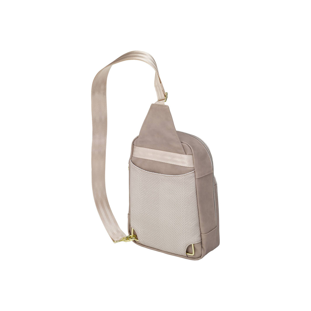 Criss-Cross Sling - Grey Matte Cable Stitch