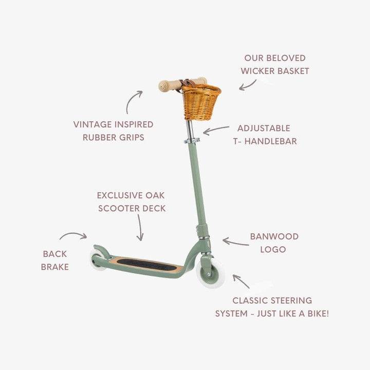 Banwood Vintage Maxi Scooter - Forest